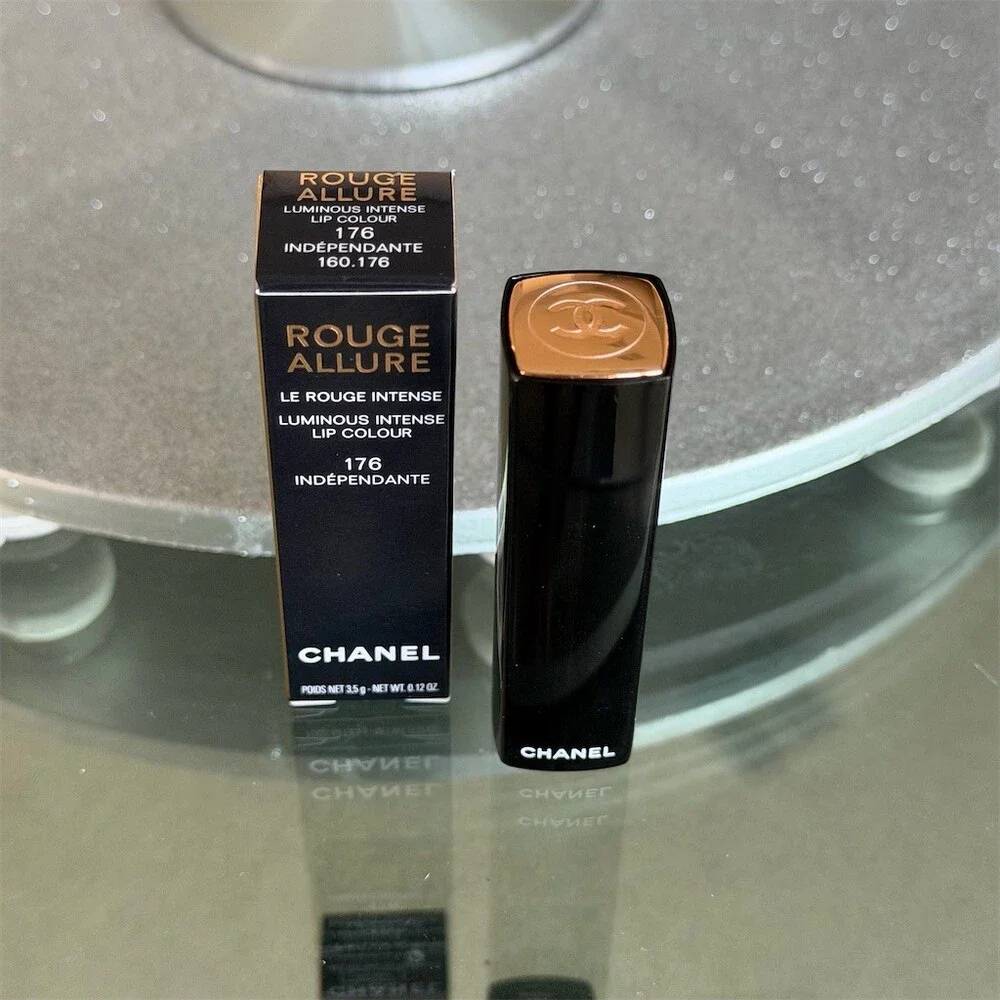 CHANEL Rouge Allure Lipstick 176 Independante Red Luminous Satin 3.5g